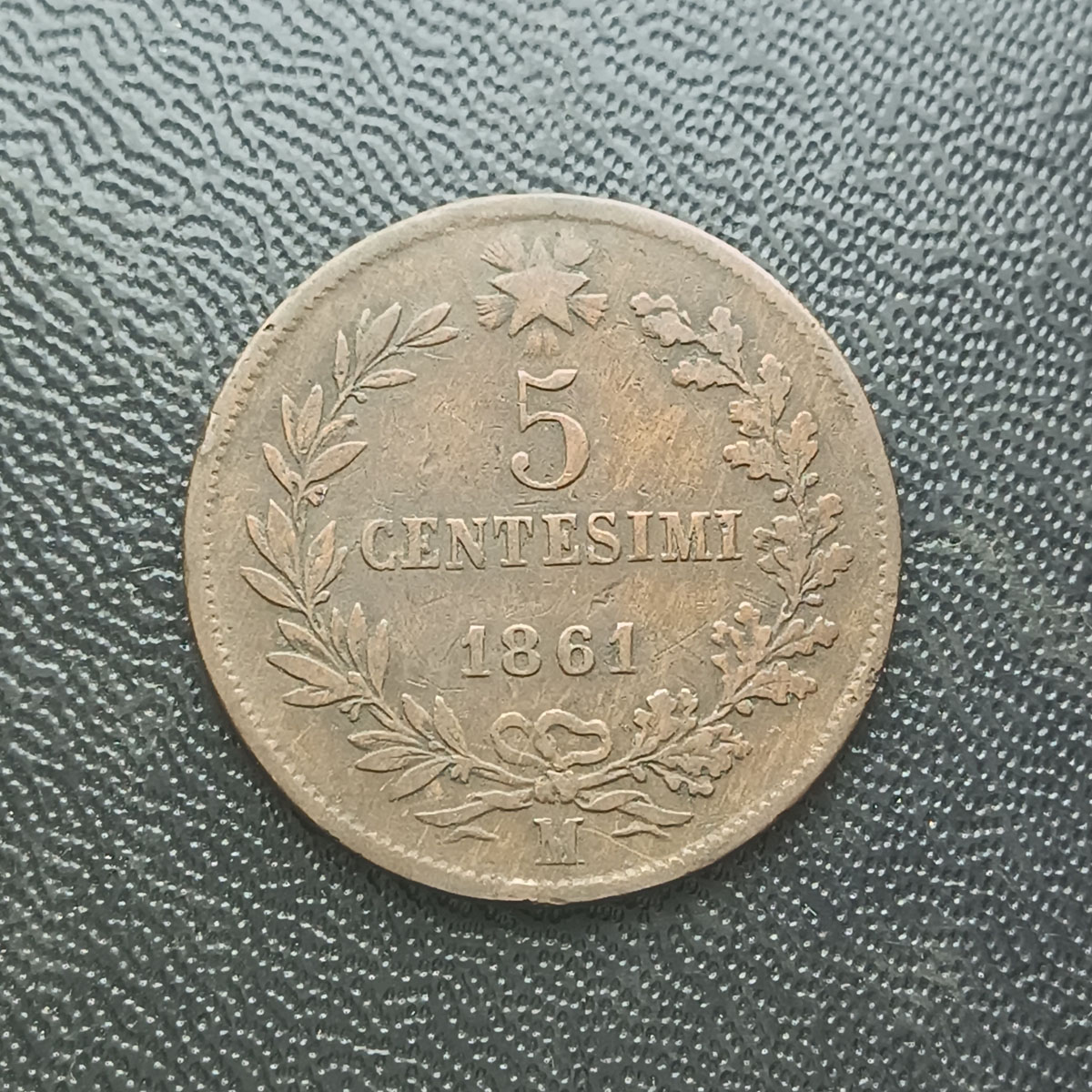 ITALIA - 5 CENTESIMI 1861 M - BRONZE