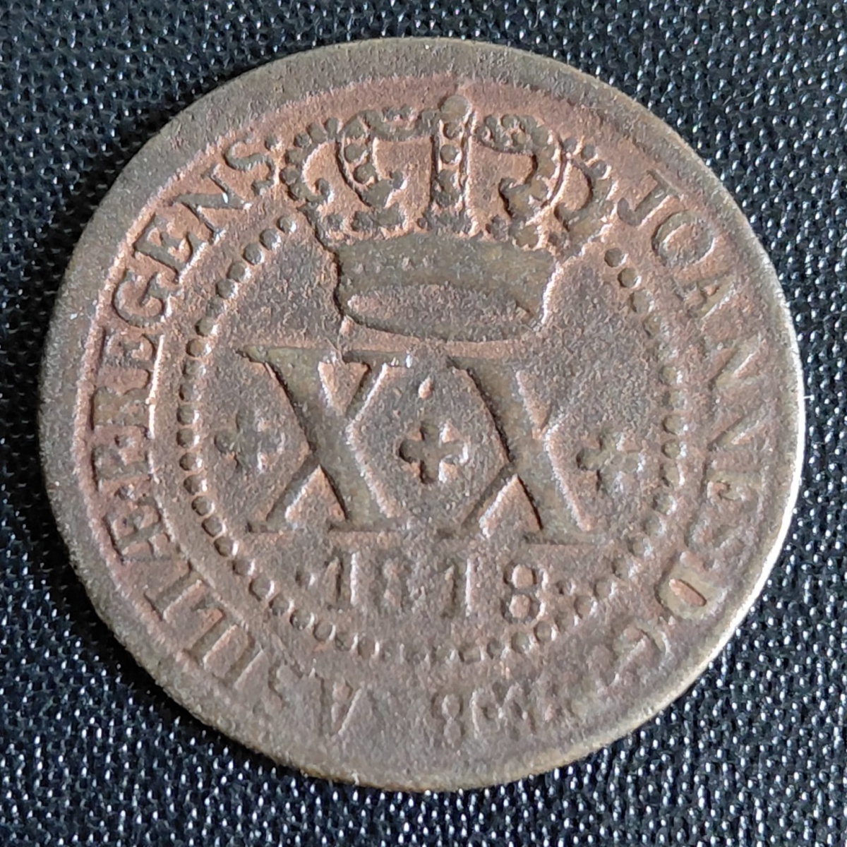 BRASIL - XX RÉIS 1818 R - COBRE