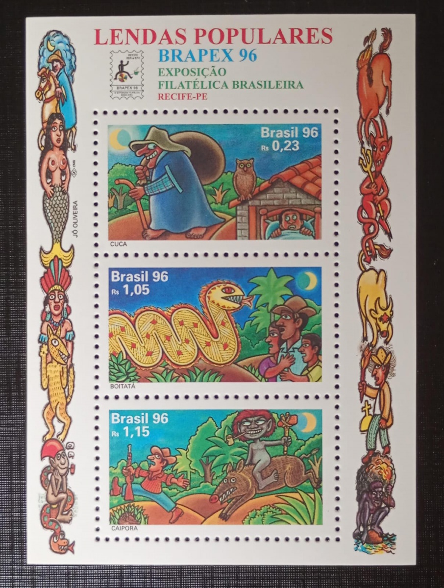 Brasil 1.996 - Lendas Populares - RHM B106 (marca 13,50 UF's) - Mint (MNH).