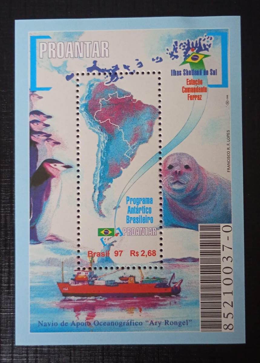Brasil 1.997 - PROANTAR - RHM B109 (marca 12 UF's) - Mint (MNH).