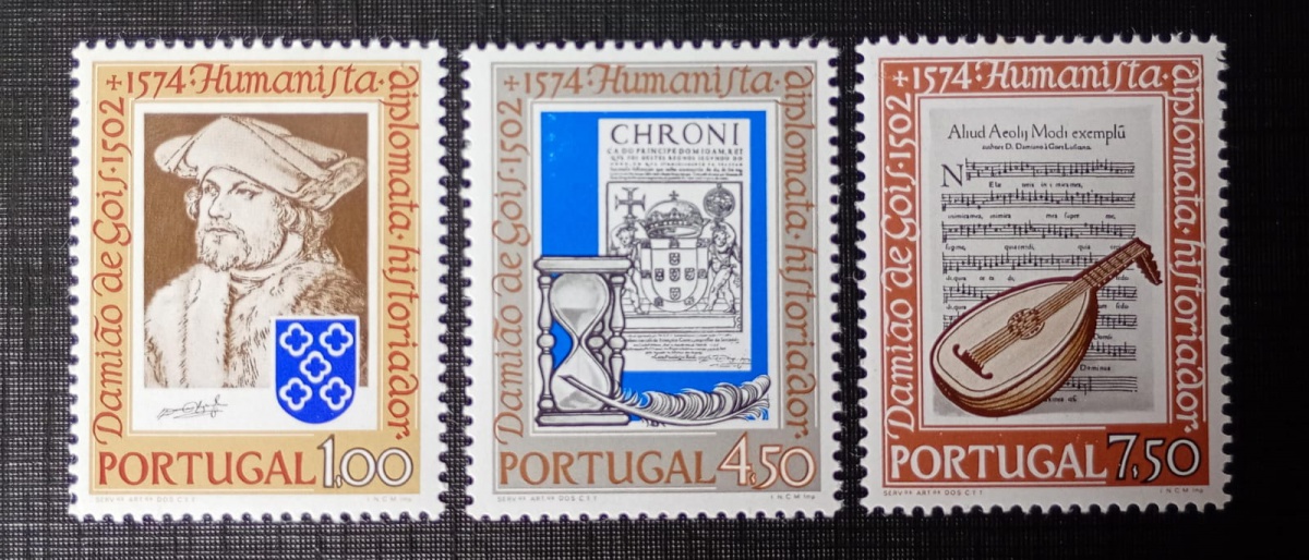 Portugal 1.974 - 4 Centenário da Morte de Damião de Góis - N 1206/08 ( 6,90) - Mint (MNH).