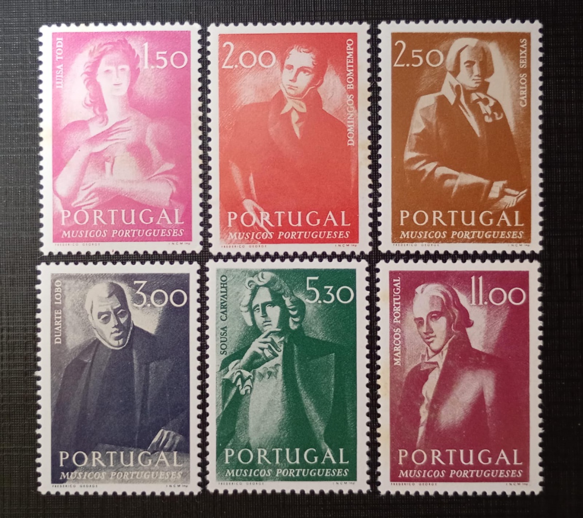 Portugal 1.974 - Músicos Portugueses - N 1224/29 ( 9,15) - Mint (MNH).