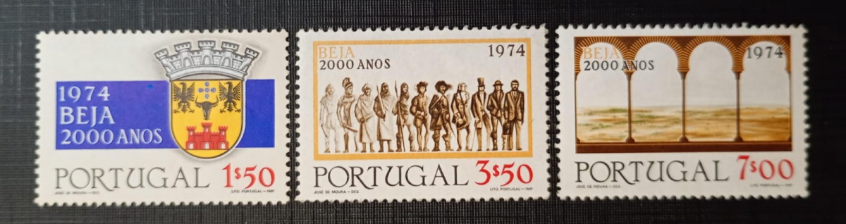 Portugal 1.974 - 200 Anos da Cidade de Beja - N 1230/32 ( 9,05) - Mint (MNH).