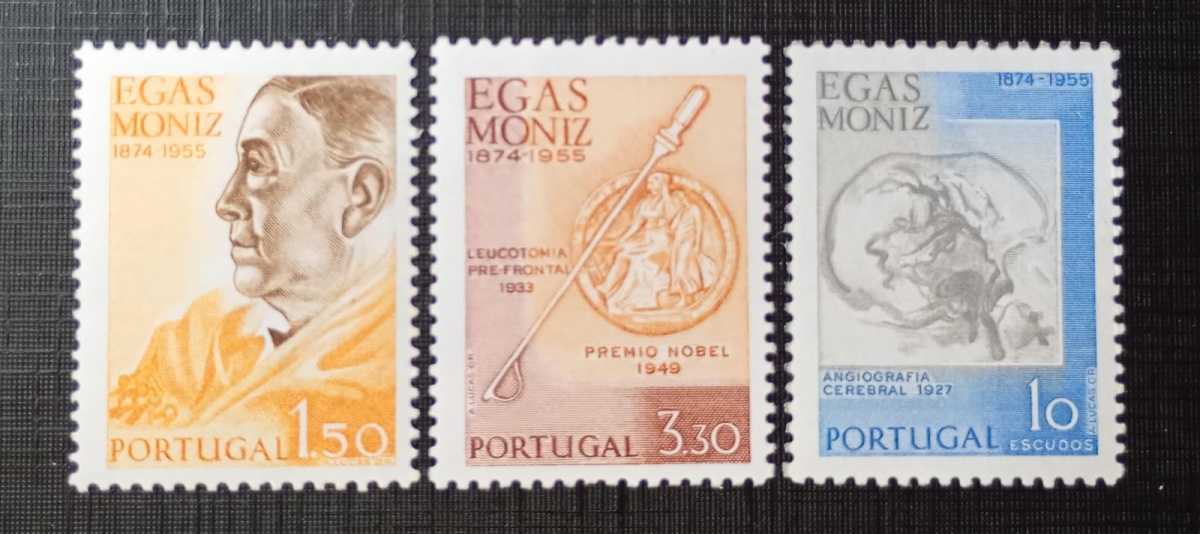 Portugal 1.974 - Centenário do Professor Egas Moniz - N 1239/41 ( 13,15) - Mint (MNH).