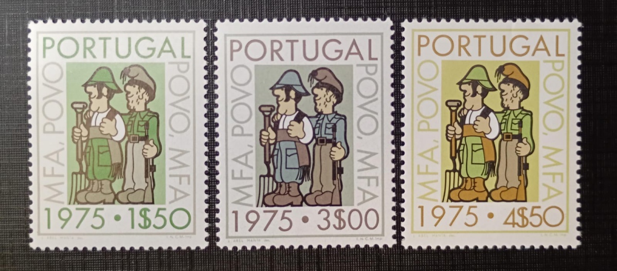 Portugal 1.975 - Campanha de Dinamização Cultural e Esclarecimento Cívico - N 1242/44 ( 8,50) - Mint (MNH).