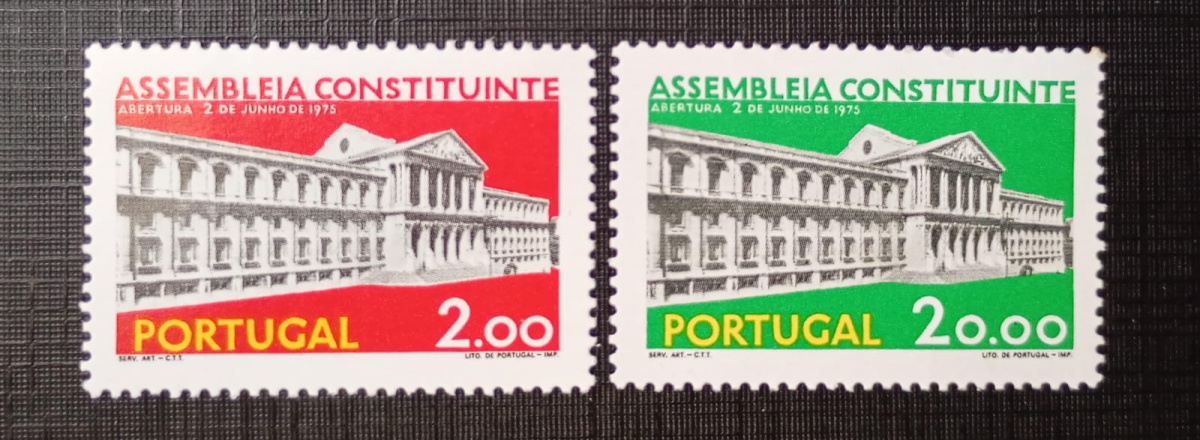 Portugal 1.975 - Abertura da Assembleia Constituinte - N 1253/54 ( 11,05) - Mint (MNH).