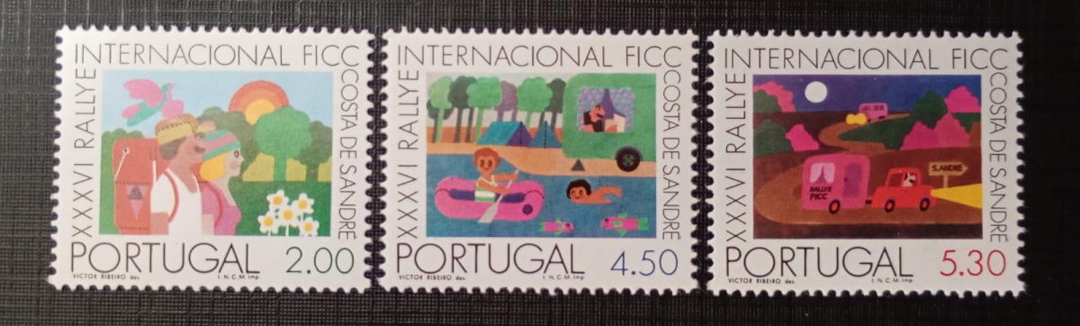 Portugal 1.975 - 36 Rallye da Federação Internacional de Campismo e Caravanismo - N 1255/57 ( 9,60) - Mint (MNH).