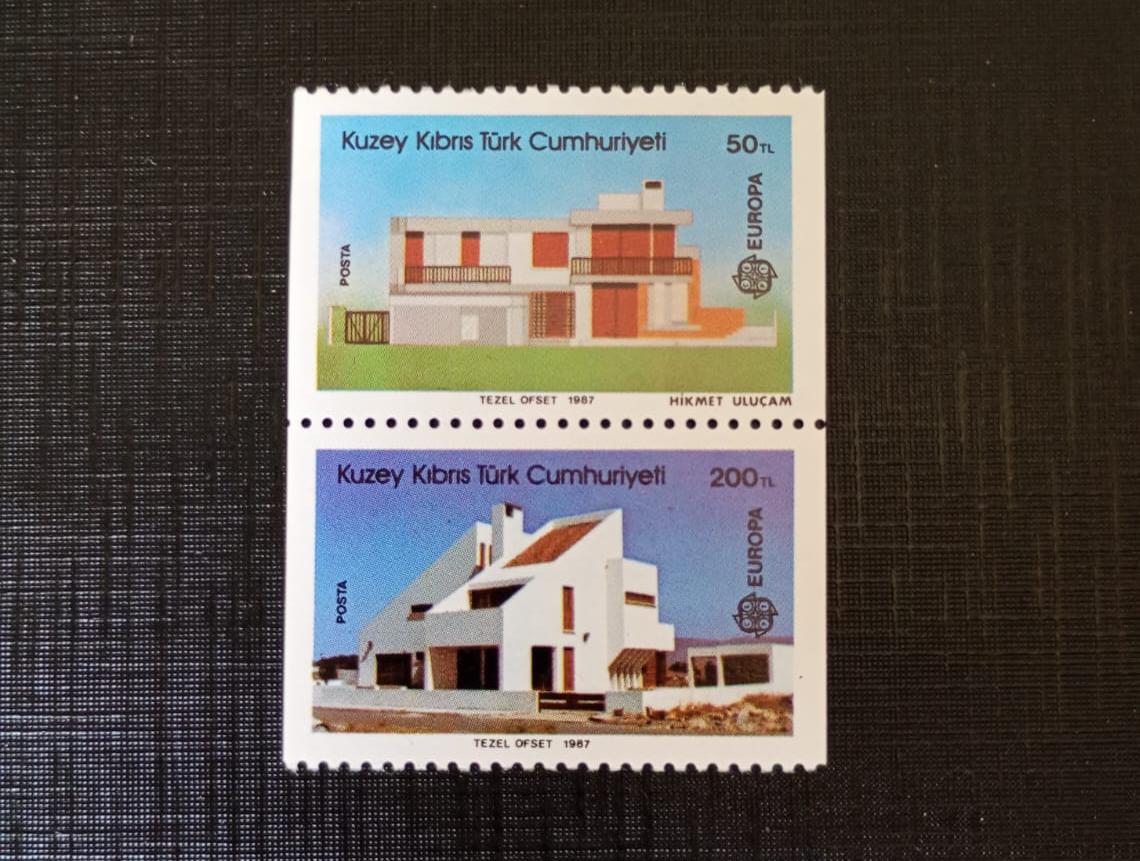 Chipre Turco 1.987 - Europa CEPT - série completa - Mint (MNH).