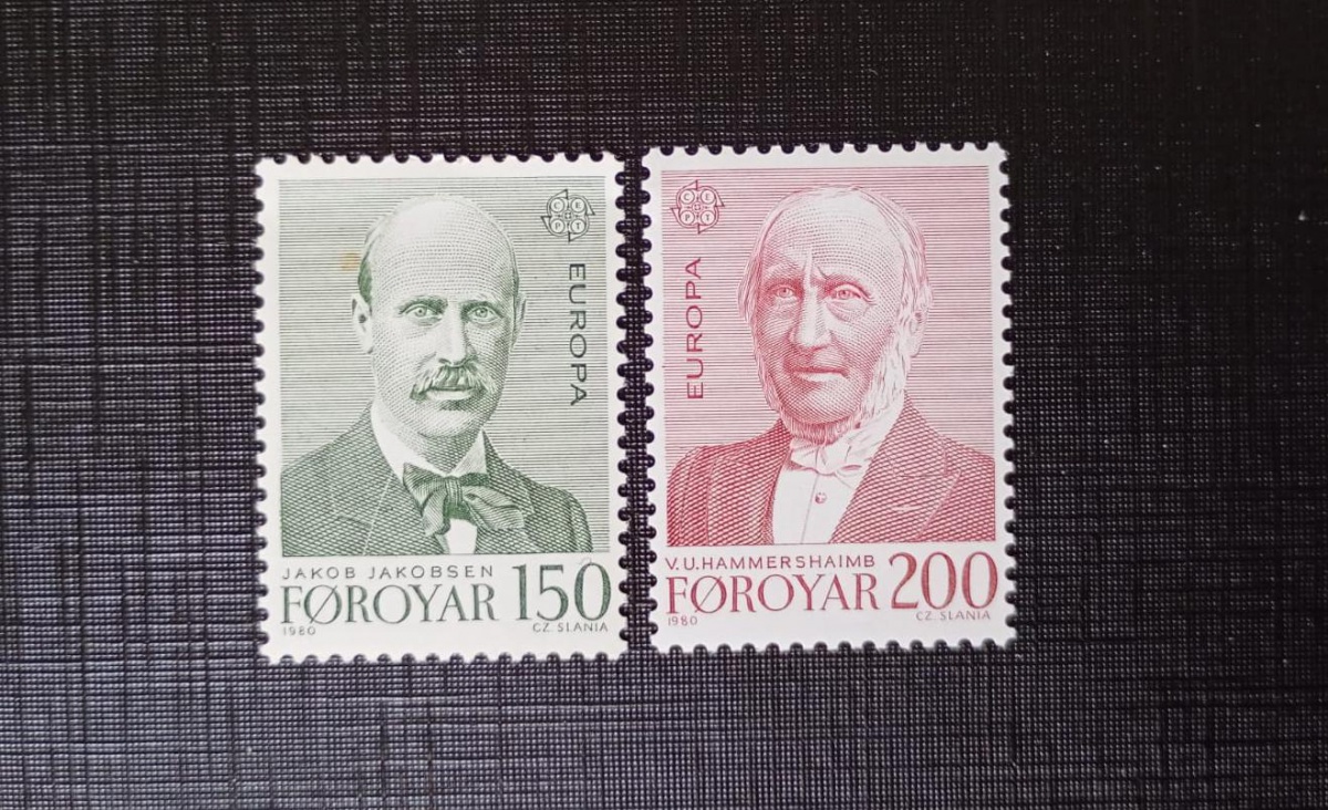 Faroé 1.980 - Europa CEPT - série completa - Mint (MNH).