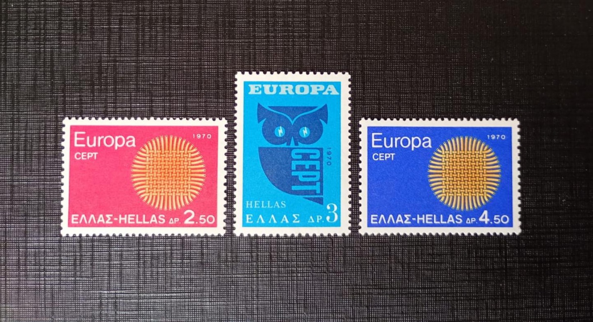 Grécia 1.970 - Europa CEPT - série completa - Mint (MNH).