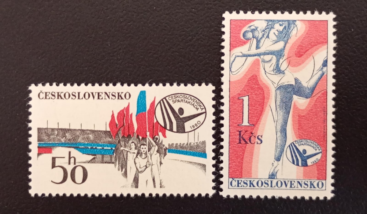 Tchecoslováquia 1.980 - Esportes - série completa - Mint (MNH).