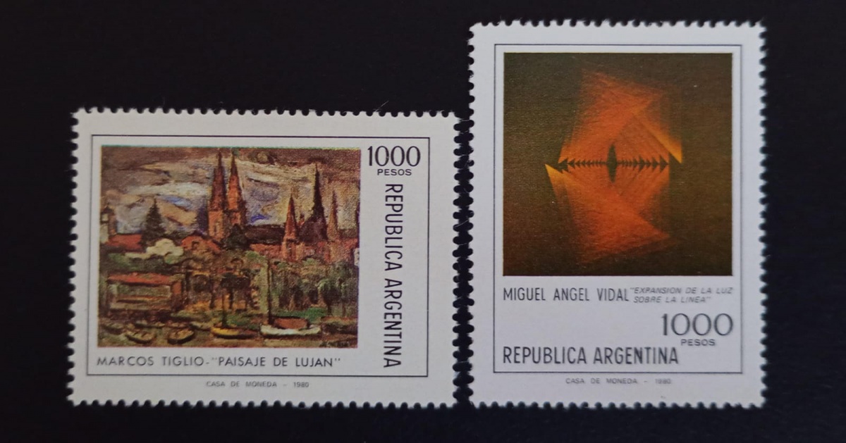 Argentina 1.981 - Arte: Pinturas - série completa - Mint (MNH).
