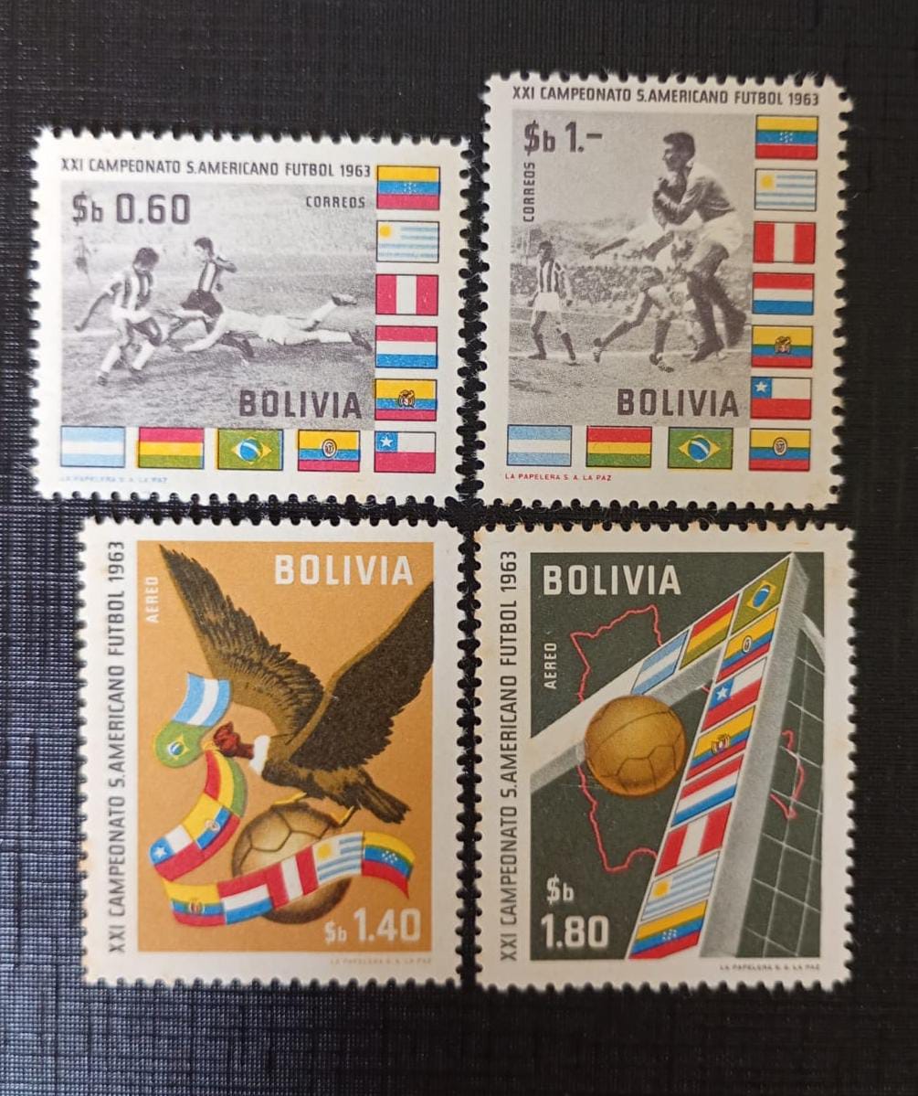 Bolívia 1.963 - XXI Campeonato Sul-americano de Futebol - série completa - Nova (N).