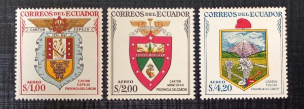 Equador 1.957 - Brasões - série completa - Nova (N).