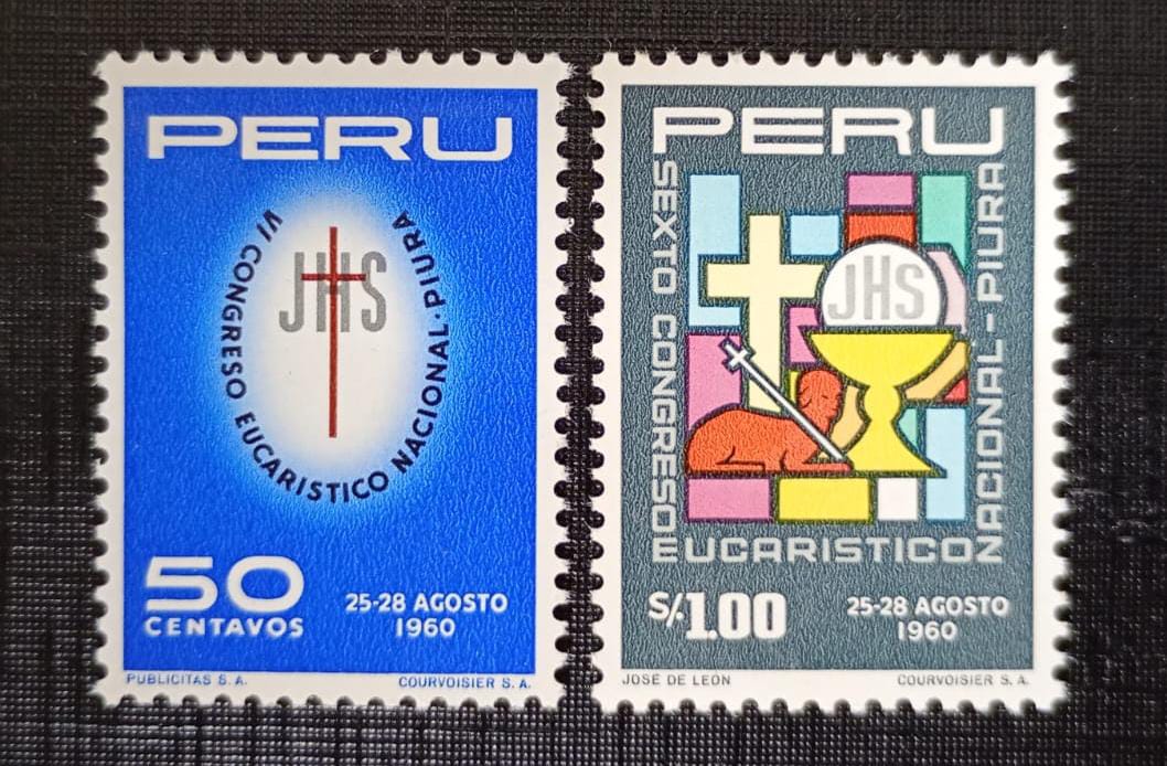 Peru 1.960 - VI Congresso Eucarístico Nacional - série completa - Nova (N).