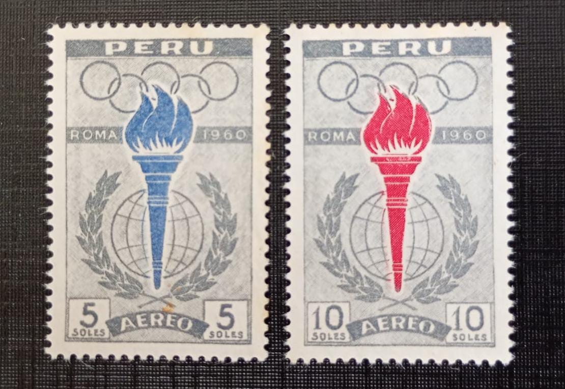 Peru 1.960 - Olimpíadas - série aérea completa - Nova (N).