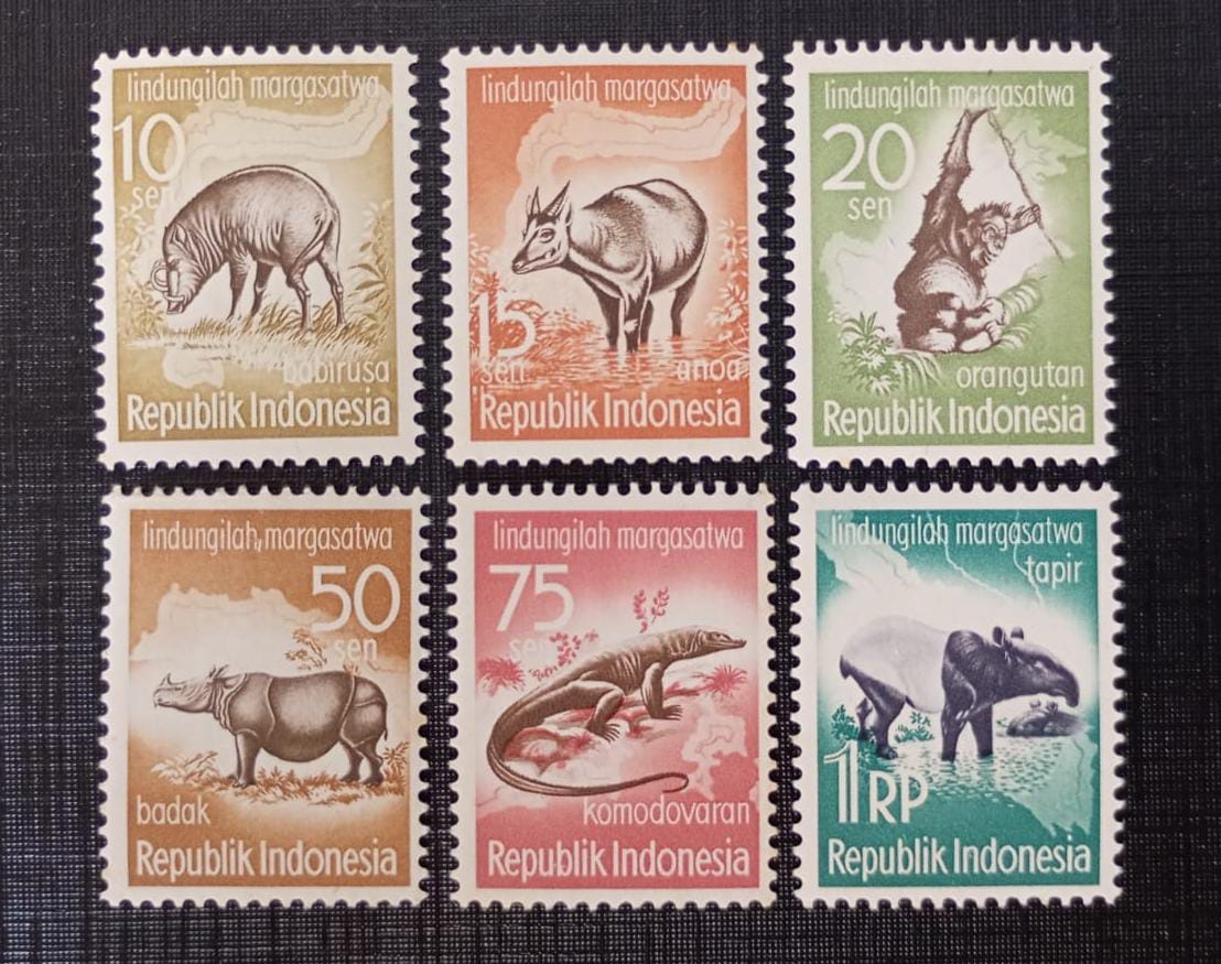Indonésia 1.959 - Fauna - série completa - Nova (N).