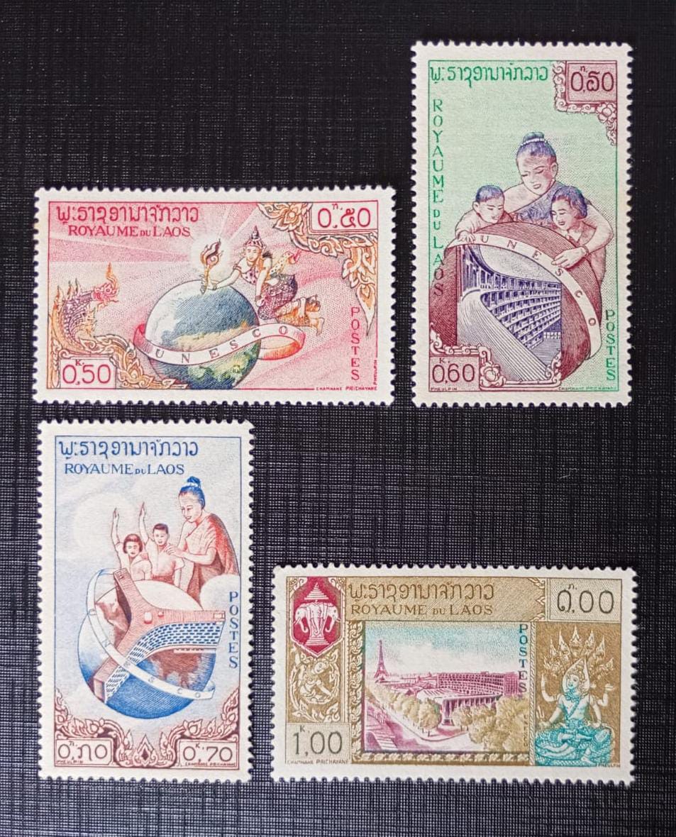Laos 1.958 - UNESCO - série completa - Nova (N).