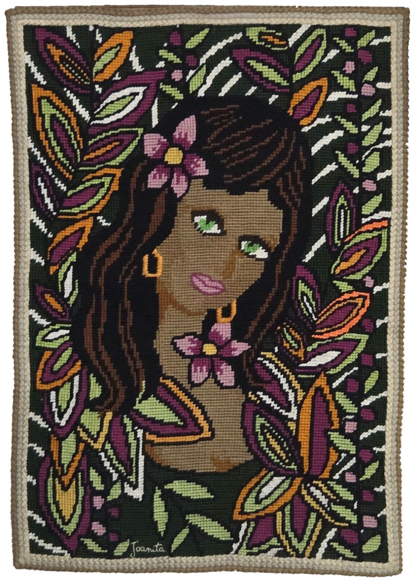 JOANITA - tapeçaria 88x62 cm assinada canto inferior esquerdo