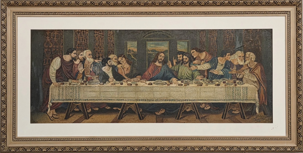 LIZITA - óleo sobre tela 38x95 cm assinado canto inferior direito datado - Belém - moldura 118x60 cm