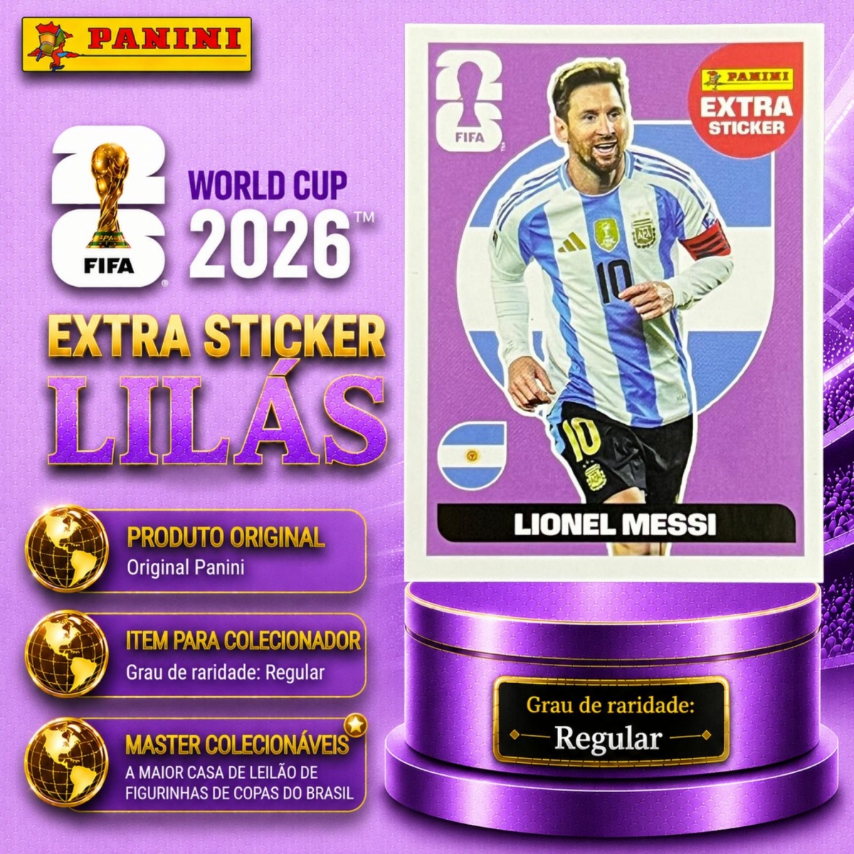 2026 - EXTRA LEGEND BASE/LILÁS - LIONEL MESSI (Argentin