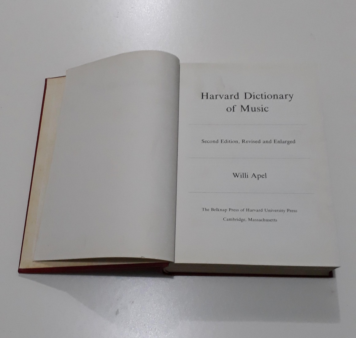 Dicionário Harvard Dictionary of Music Willi Apel