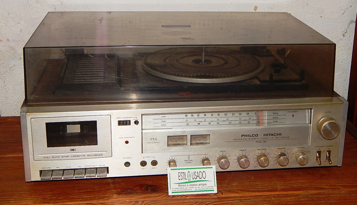 Philco Hitachi Tocadiscos Philco Antiguo Toca Discos (sem