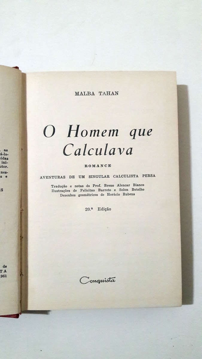 O homem que calculava - Capa Dura