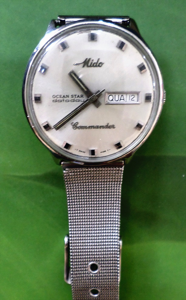 relogio mido commander ocean star