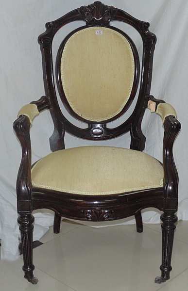 Cadeira de Barbeiro Ingles 1890 James Barker - Sanremo Magazine