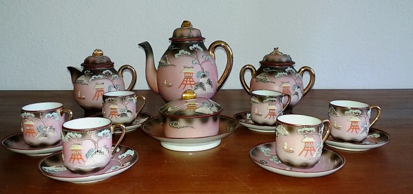 Conjunto Café Porcelana Casca de Ovo Japonesa H