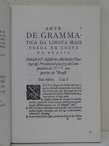 PDF) A Arte de Grammatica da Lingoa mais vsada na costa do Brasil