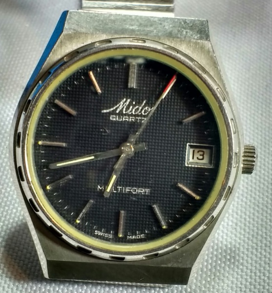 relogio mido multifort quartz