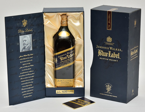 BEBIDA - Johnnie Walker Blue Label - 21 Anos - 1 Litro - Lacrado