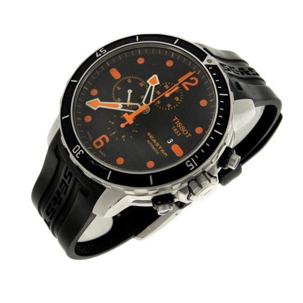 Rel gio Tissot SeaStar Caixa em A o Pulseira em Bor