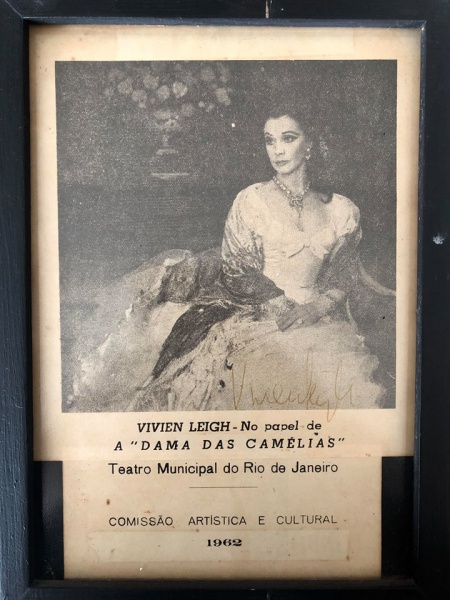 Vivien Leigh para a peça A Dama das Camélias