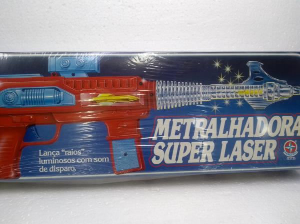 Brinquedo Colecionável Estrela - Metralhadora Super Laser, plástico duro,  caixa