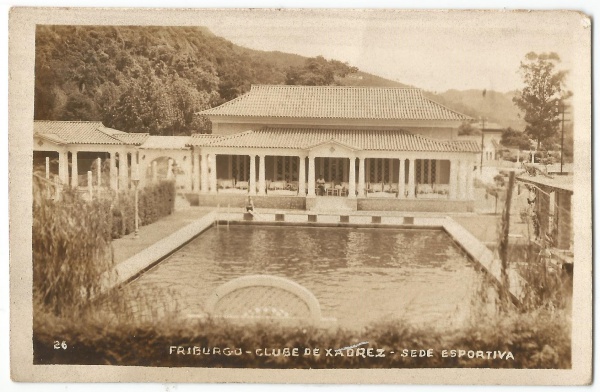 Cartão Postal : Clube de Xadrez - Nova Friburgo - RJ.