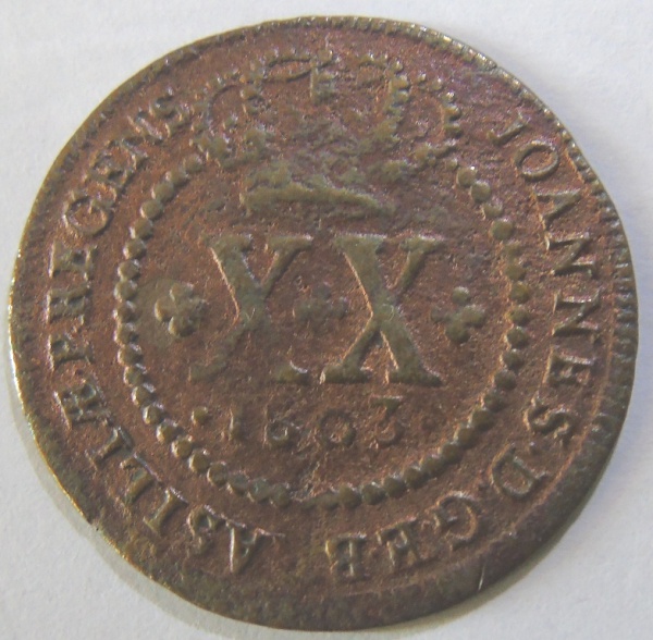 Moeda de Cobre, Brasil Reino Unido LXXX 1822-R-(C526a)