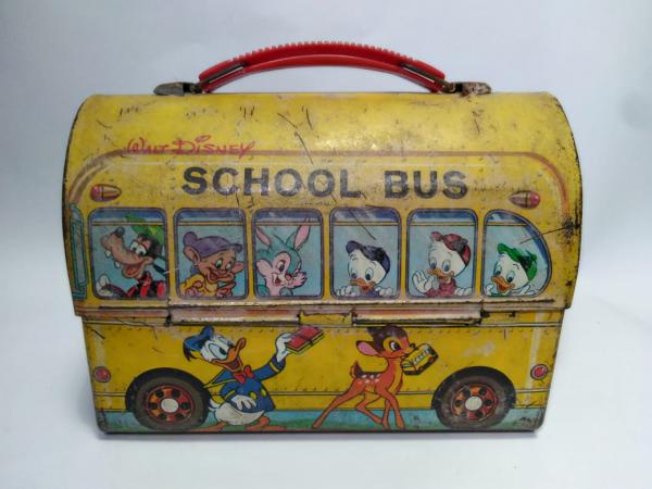 walt disney school bus lunch box