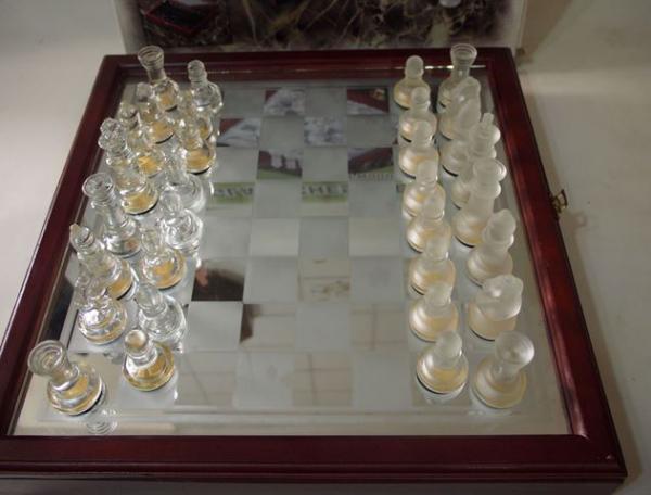 Glass Chess Set - Completo - Tabuleiro de Xadrez com