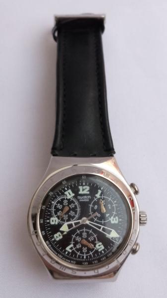 relógio swatch swiss pulseira de couro