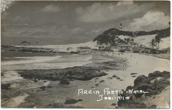 Cartão Postal antigo de Natal, RN, Ribeira. Escrito, po Cartão Postal antigo de Natal, RN, Ribeira. Escrito, po