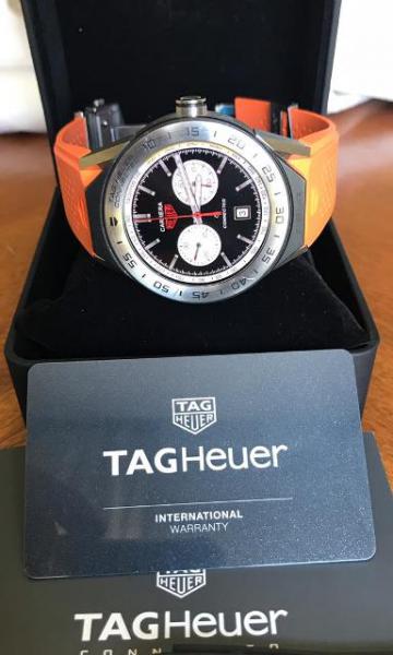 Rel gio TAG HEUER CONNECTED MODULAR 45 caixa de titanium 45mm