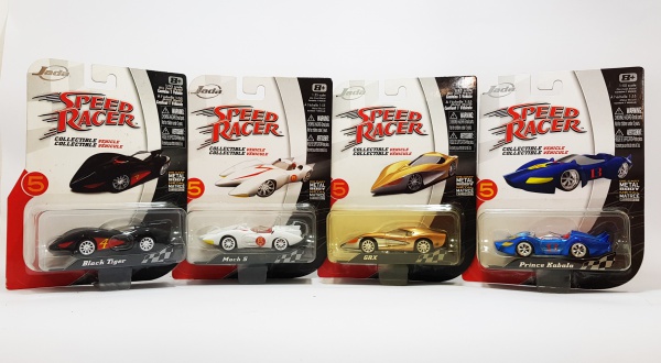 Lote com 6/8 itens de coleção 'Speed Racer' Marca Jad