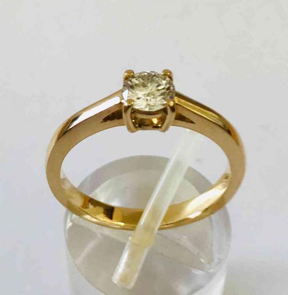 Anel Feminino Solitário Modde, diamante modelo Cartier,