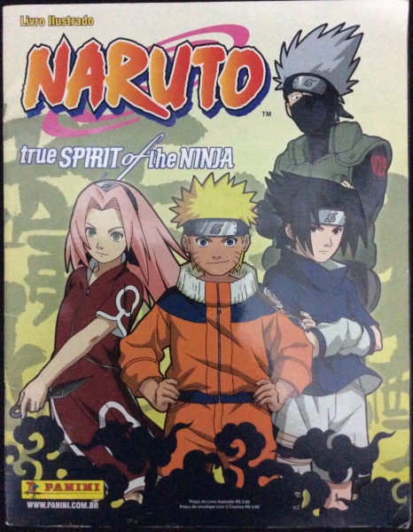 ALBUM FIGURINHAS NARUTO TRUE SPIRIT OF THE NINJA - COMP