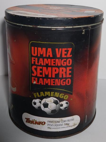 LATA DE PANETONE ( vazia) - Séries Times (Flamengo) 