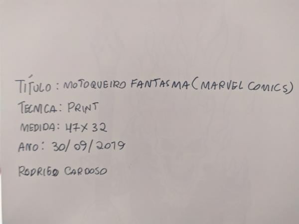 Titulo: Motoqueiro Fantasma (Marvel Comics). Artista: R