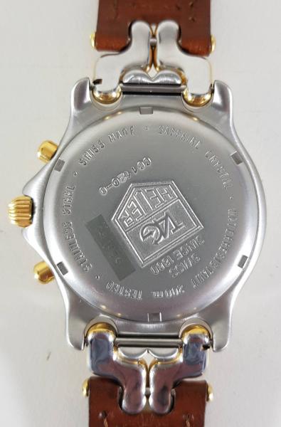 Tag Heuer S EL Chronograph Gold Plated modelo CG1120 0. Resistente